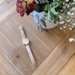 Kate Spade gold and blush leather women’s watch